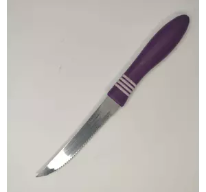 Набір ножів для стейка 22 см фіолетова ручка набір з 12 шт.