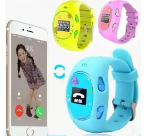 Детские часы с GPS-трекером G65 смарт часы с сим-картой .  Синий, розовый, желтый