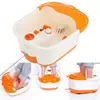 Гидромассажная ванная для ног SUN Lid SQ- 368 Оранжевая Ванночка-массажер