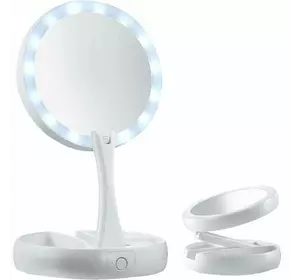 Зеркало настольное  с подсветкой Led и увеличением для макияжа My Fold Away Mirror (48)