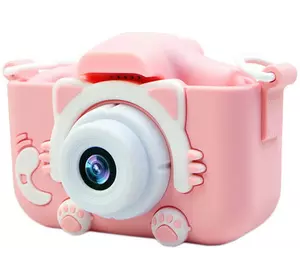 Дитячий цифровий фотоапарат Smart kids Kitty Котик фотокамера з 2" екраном із вбудованими іграми