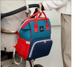 Сумка для мам, вулична сумка для мам і малюків, модна багатофункціональна TRAVELING SHAR червоно-синій