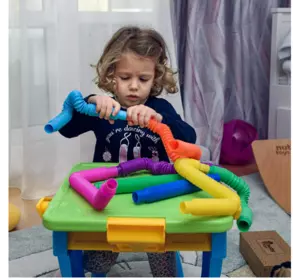 Fidget Pop Tube Пластикові еластичні труби Ручні антистресові сенсорні іграшки