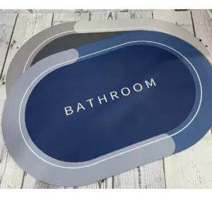 Міцний вологостійкий килимок для ванни Shower Room рожевий і синій колір 80*50