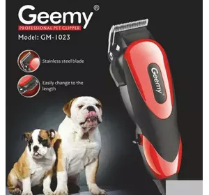 Машинка для стриження тварин Gemei GM 1023 тример для грумінгу собак і кішок