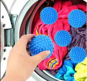 Кульки для прання в пральній машині Dryer Balls 2 шт.. Пральні силіконові кульки для білизни BR00024