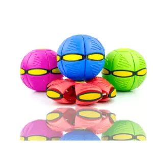 Складаний ігровий м'ячик Flat Ball Disc складаний м'яч-трансформер для активних ігор на природі та вдома (бе