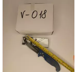 Карманный выкидной нож с голубой ручной 21 см