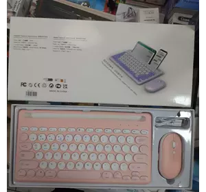 Дворежимну бездротову клавіатуру з мишкою і зручною підставкою для телефона та планшета (9)