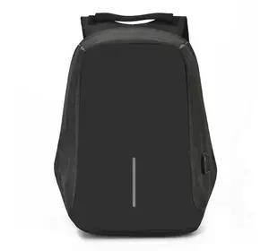Міський рюкзак-антизлодій Bobby 45х30х16,5 см, чорний/Надійний універсальний рюкзак для ноутбука. Чорний (100)