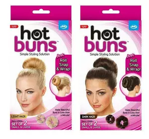 Валики на кнопках для створення об'ємної зачіски "Hot buns"