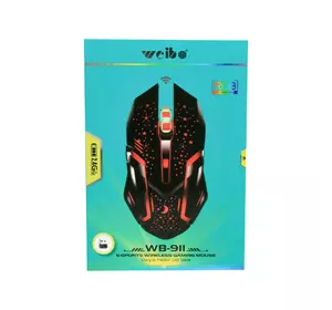 Ігрова мишка для геймерів Weibo WB-911 бездротова з rgb-підсвіткою